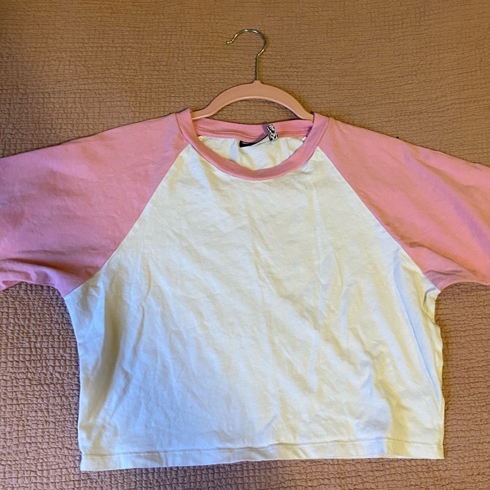 ASOS baseball tee crop top!
